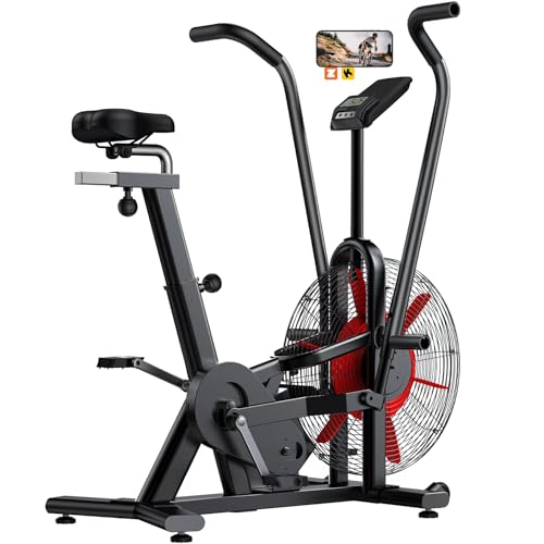 Air Resistance Exercise Bike with Dual Action Handlebars M398663