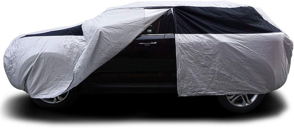 Lightweight Poly 210T Car Cover for Large Sedans M526209