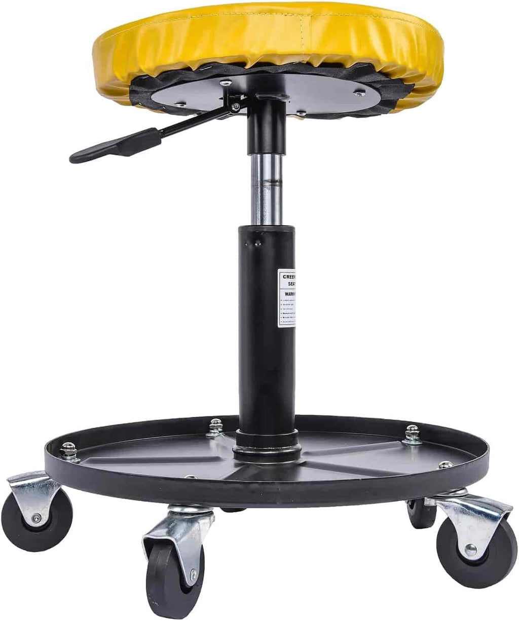 Adjustable Mechanics Seat with 15 Inch Tool Tray, Pack of 2 J39713