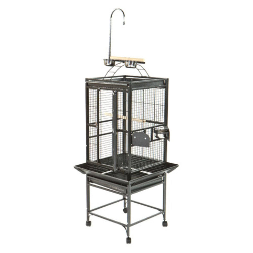 Black Medium Play Top Bird Cage T9525