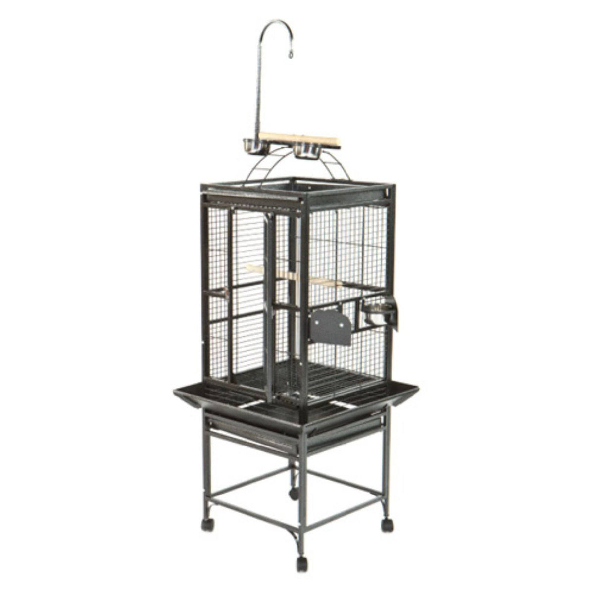 Black Medium Play Top Bird Cage T9525