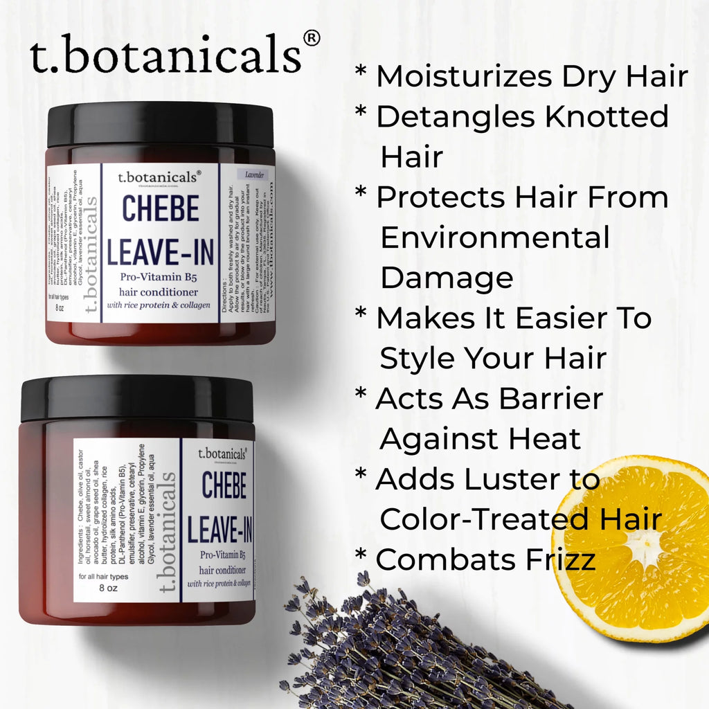 Chebe Leave In Conditioner with Provitamin B5, Chebe Butter, Chebe Powder, Chebe Oil, Silk Amino Acids, Collagen, 8 oz U85413