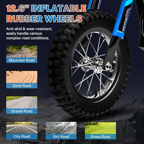 24V 250W Kids Electric Dirt Bike with Air-Filled Tires F3632