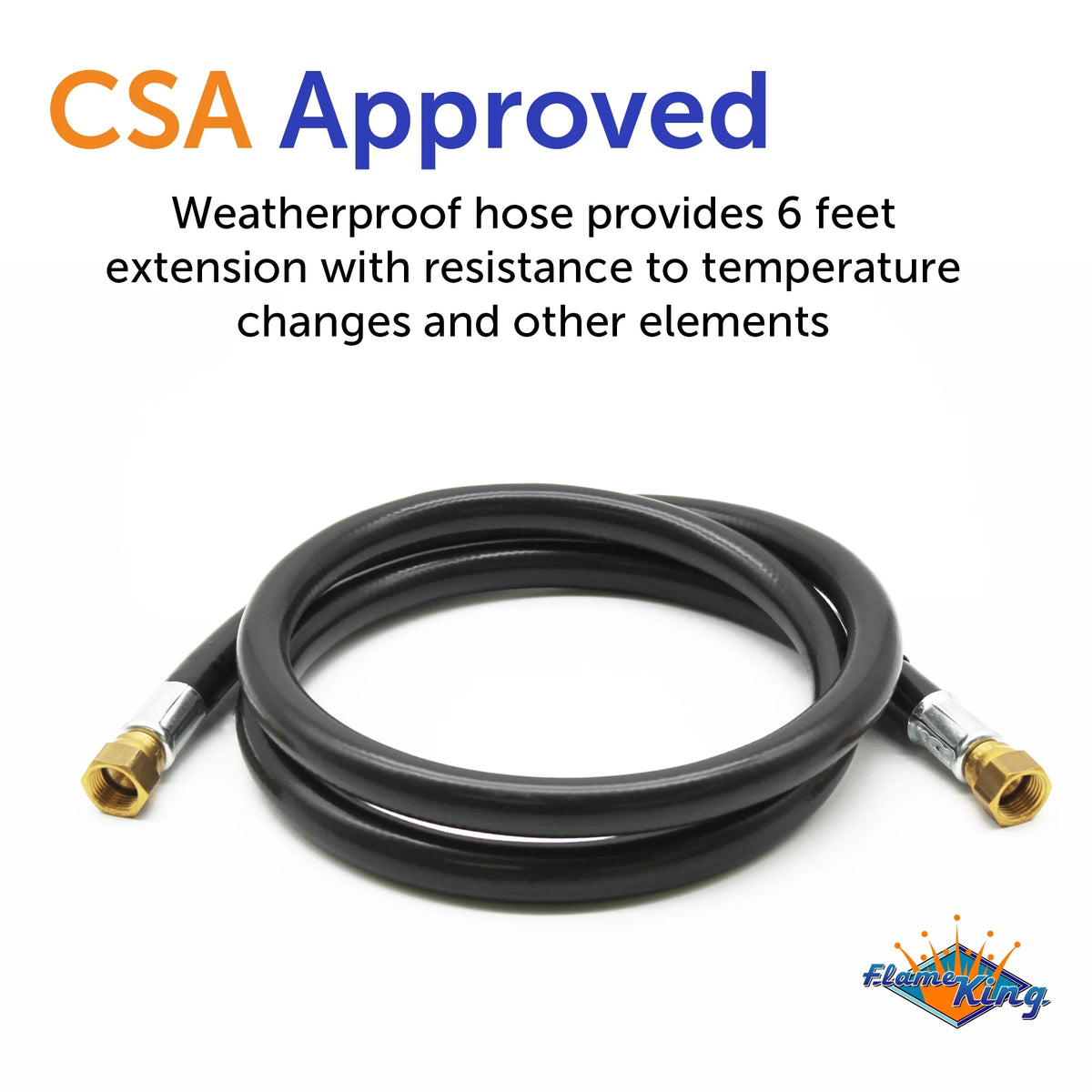 72 Inch 3/8 Inch ID Rubber RV Slide Out Hose Assembly R89755