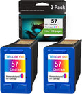 2 Pack Tri-Color Remanufactured Ink Cartridge for HP Deskjet 450 Photosmart 7550 7755 7350 7450 Printer D553840