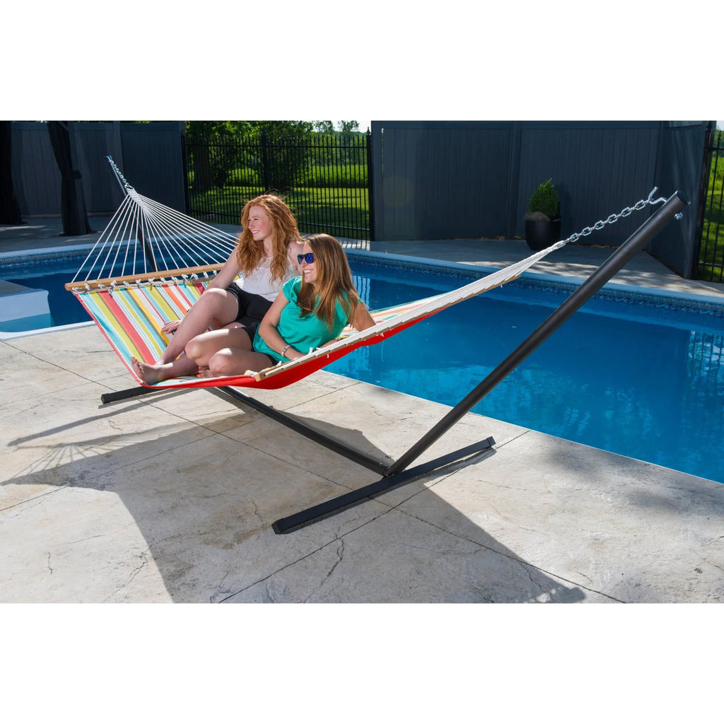 Quilted Fabric Double Hammock I61381