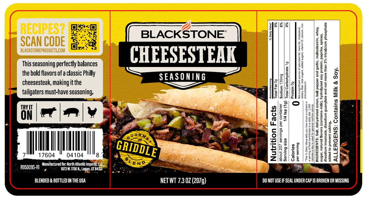 Gluten-Free Cheesesteak Seasoning, 7.3 oz B857