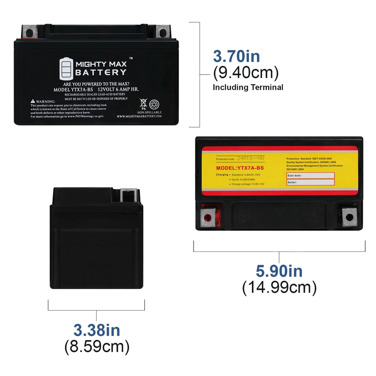 12 Volt 105 CCA Battery I11262