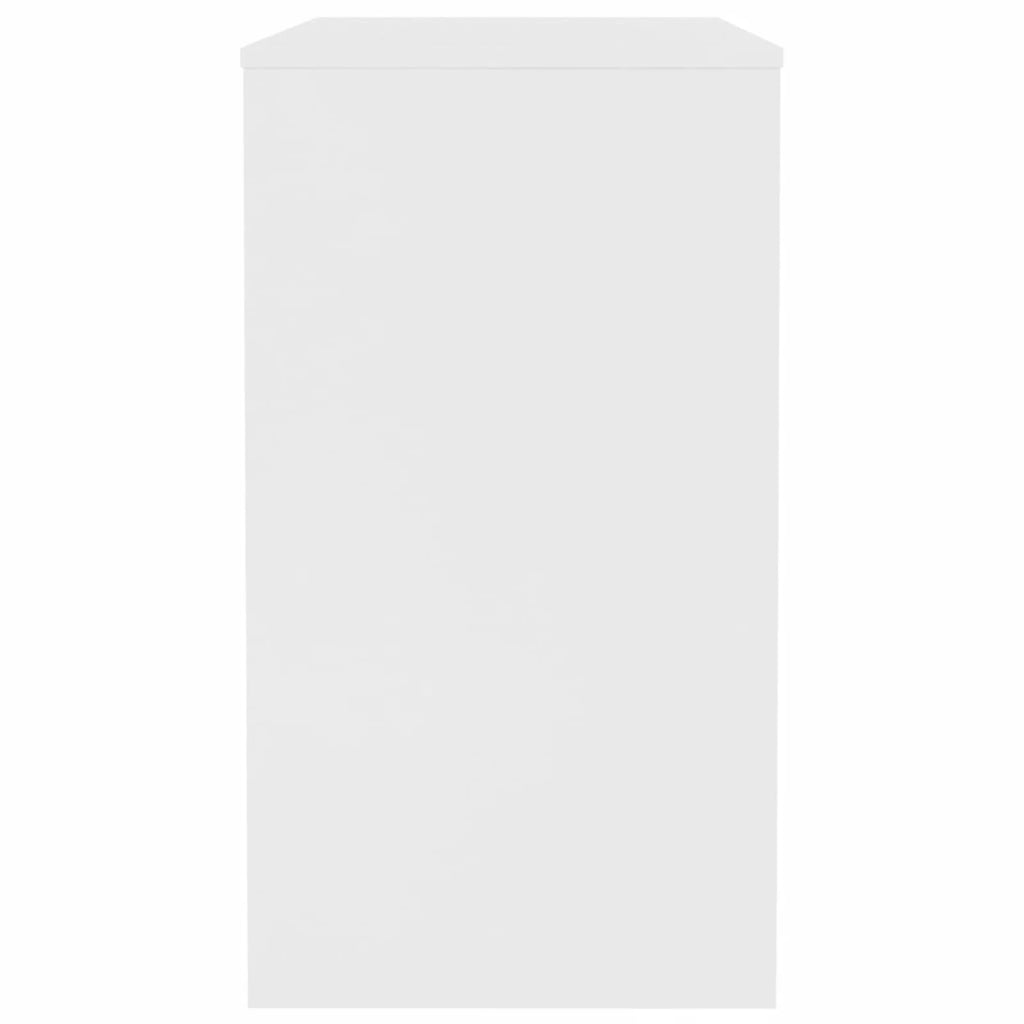White Chipboard Computer Desk H425