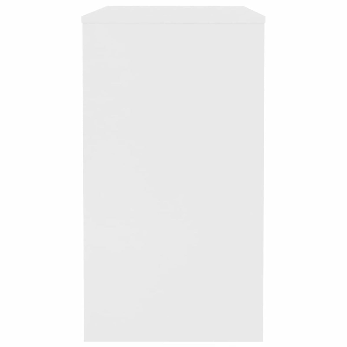 White Chipboard Computer Desk H425