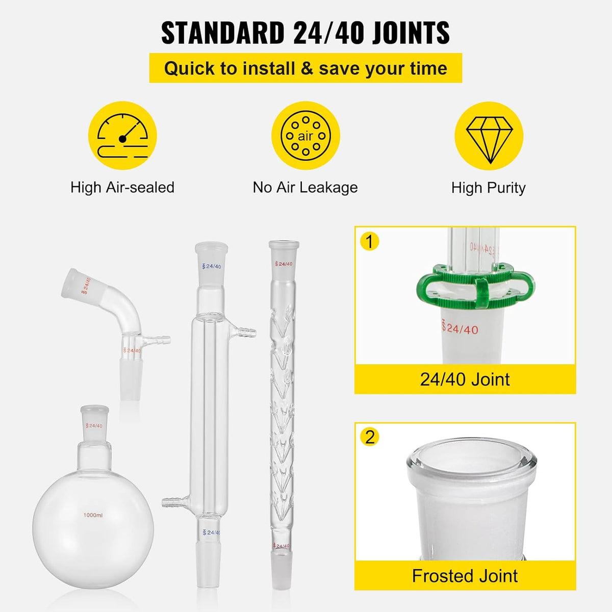 32PCS Chemistry Lab Glassware Kit 250 1000ml P52890