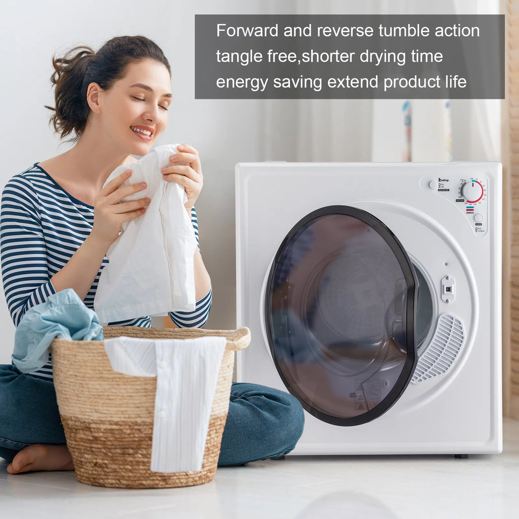 White 2.6 cu ft Compact Electric Dryer Q8636