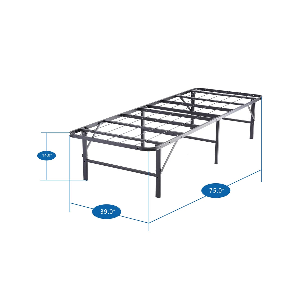 Black Twin Bed Frame M322