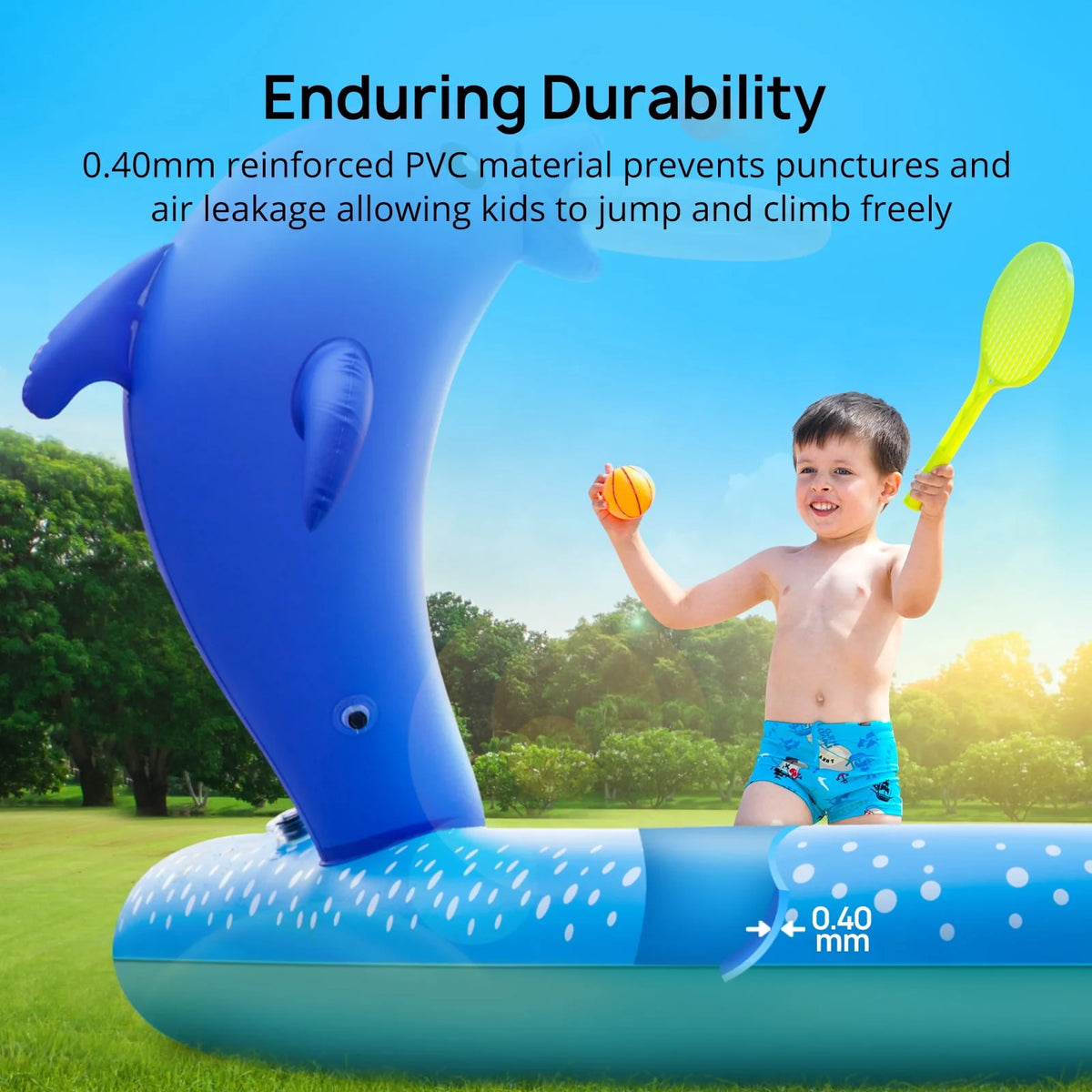 Inflatable Rectangular Swimming Pool T7364