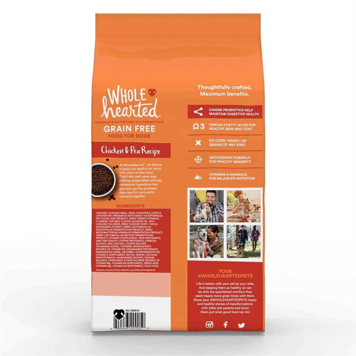 Grain Free Chicken and Pea Recipe Dry Puppy Food A93144