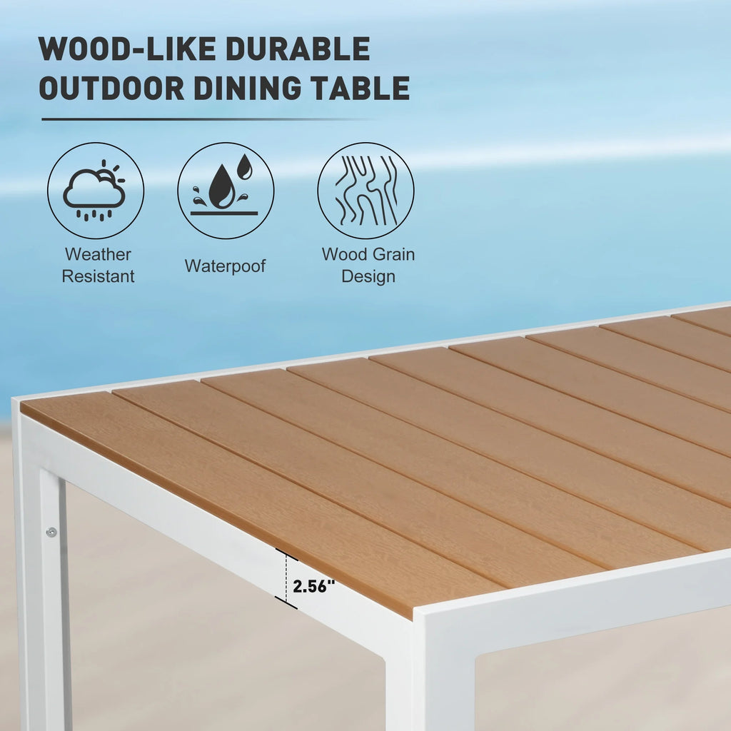 Aluminum Patio Dining Table for 8 Person U557