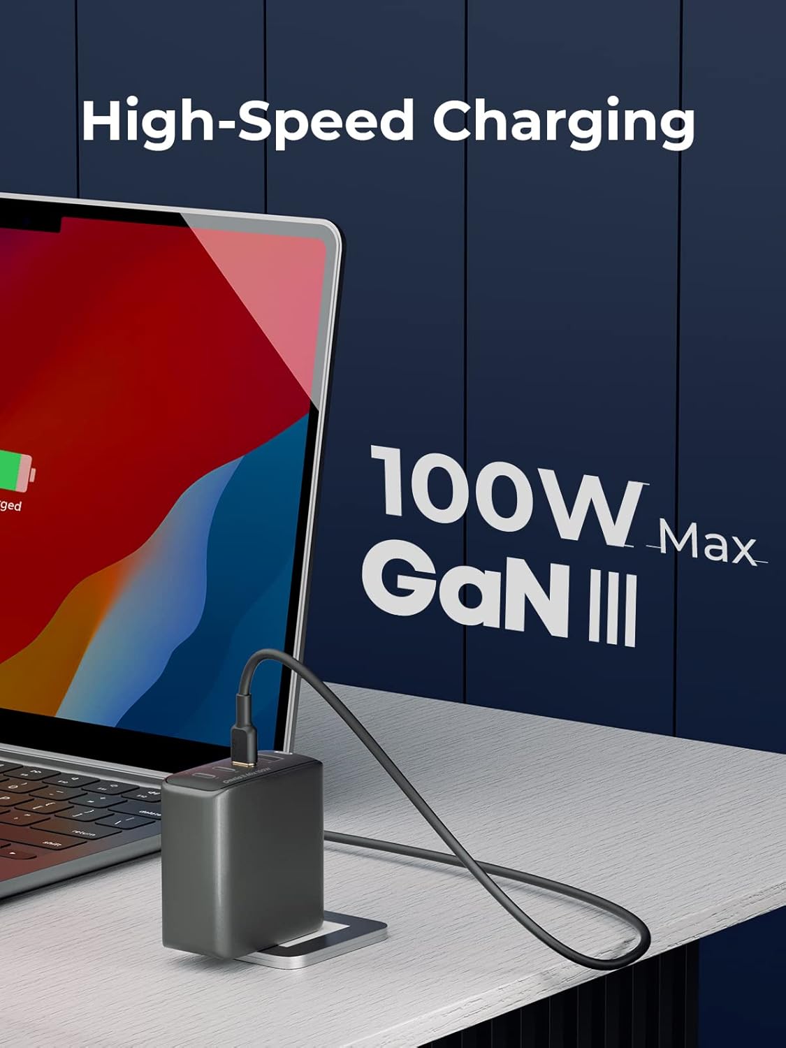 100W 4-Port GaN III Fast Charger Block E424
