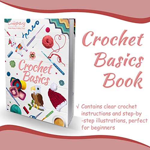 Crochet Kit with Yarn, Crochet Hooks, Bag, Book Z31211