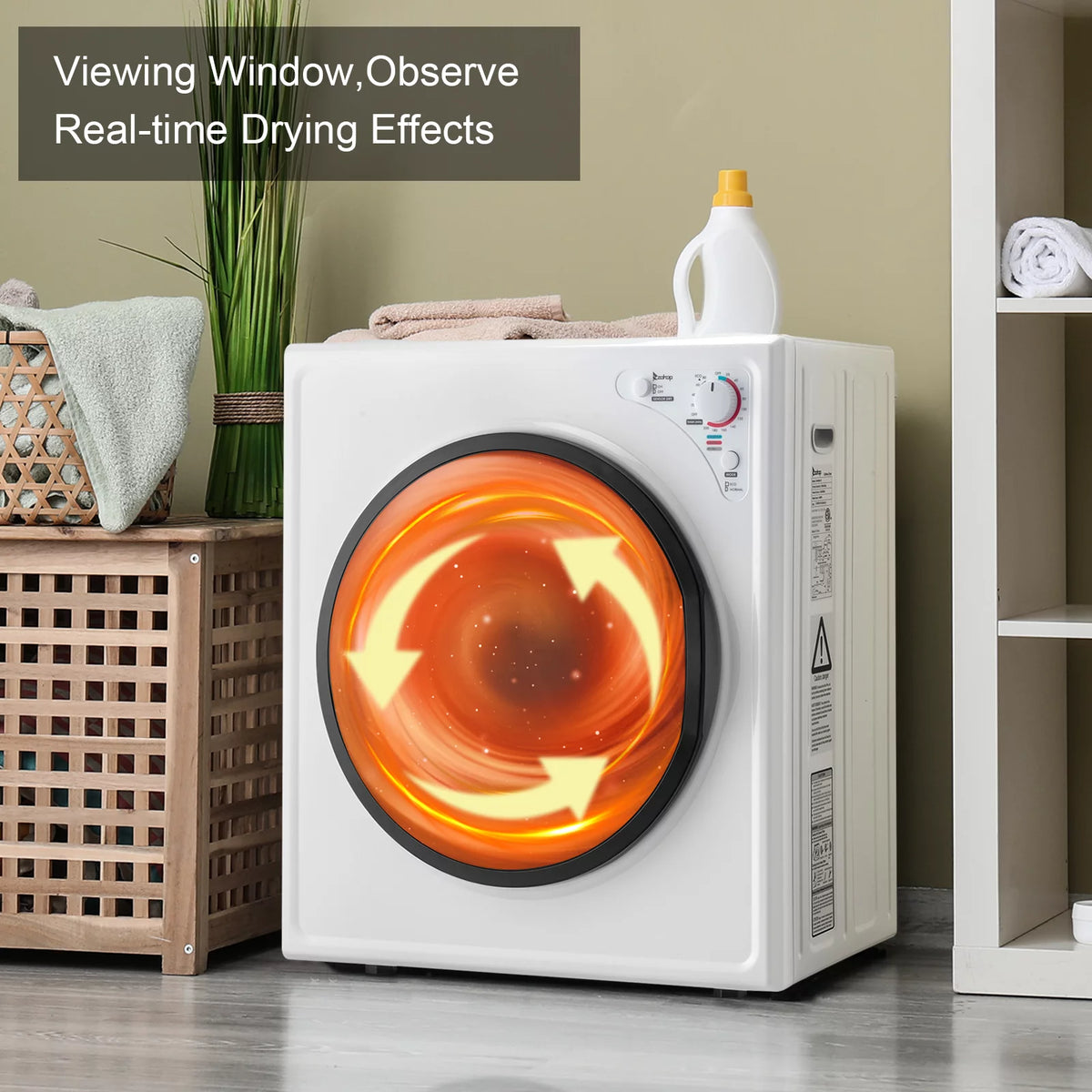 White 2.6 cu ft Compact Electric Dryer Q8636