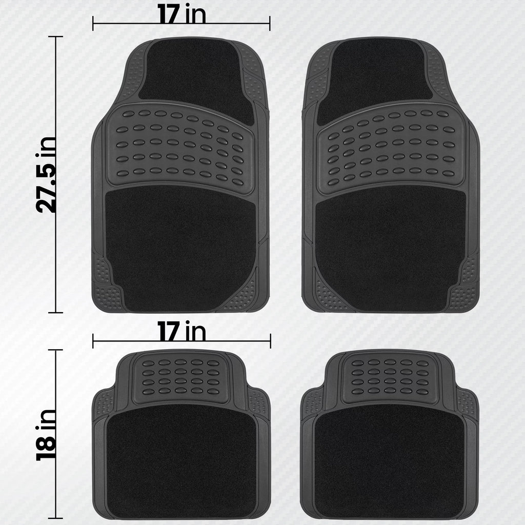 Universal Rubber & Carpet Floor Mats Set B205780