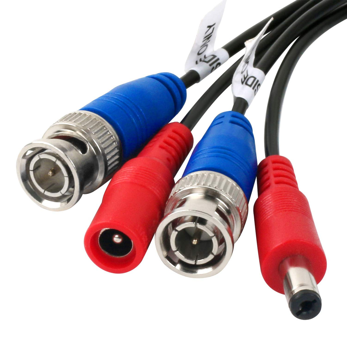 4 Pack 200 Feet BNC Video Power Cable Wire All-in-One Security Camera Wire with Connectors H183