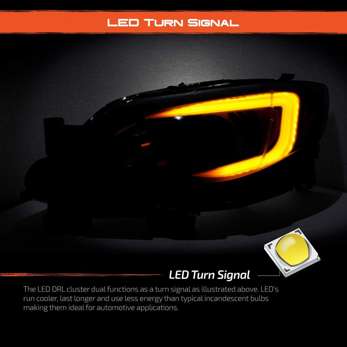 Black Projector Headlights H79041