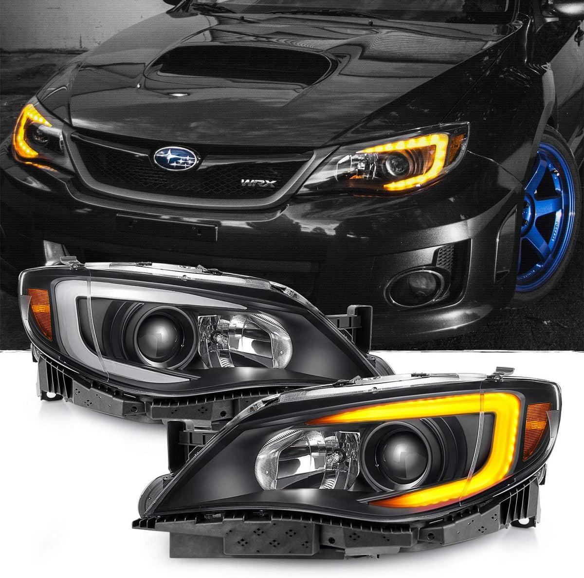 Black Projector Headlights H79041
