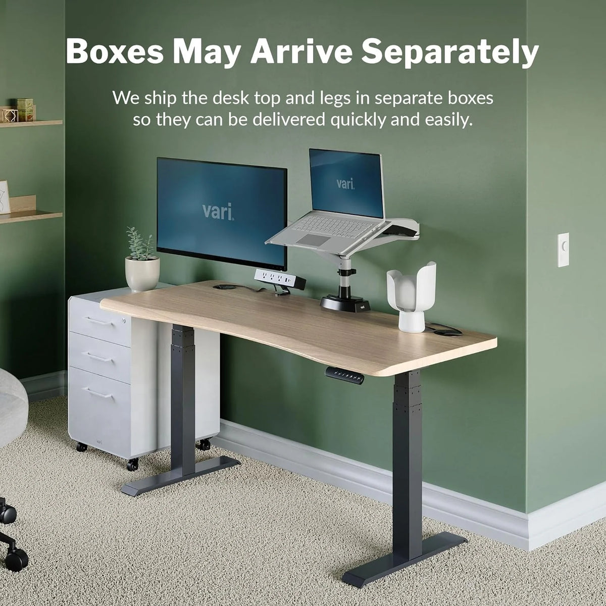 54” x 26" Ergonomic Height Adjustable Standing Desk J2117