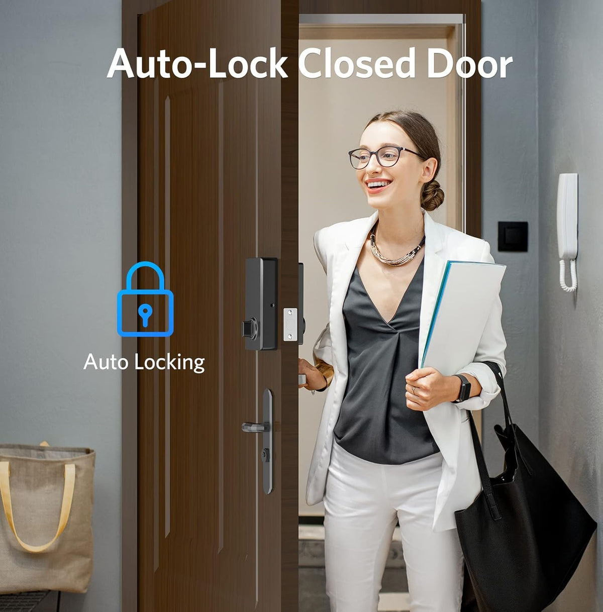 Keyless Entry Door Lock Smart Deadbolt with Bluetooth App Keypad C9158
