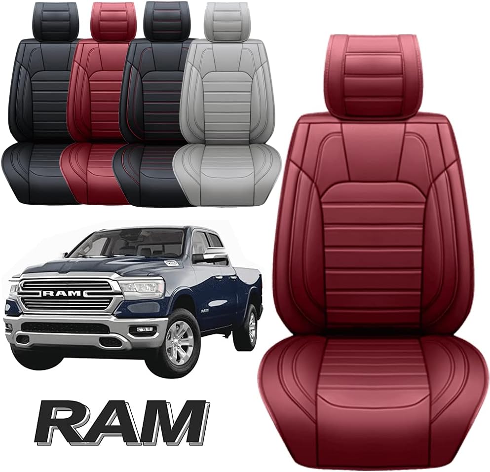 Car Seat Covers Full Set Black-Red C48161