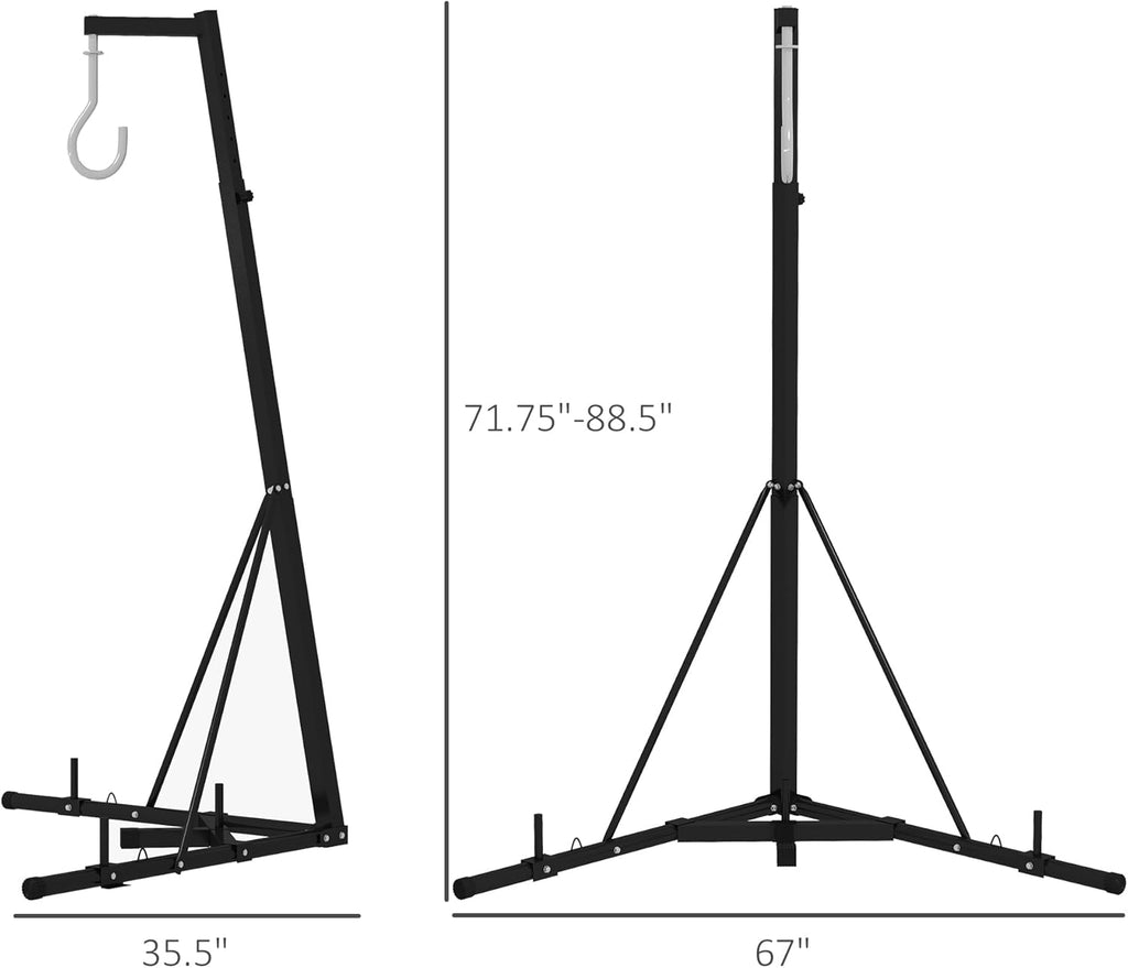 Height Adjustable Heavy Bag Stand with Weighted Base C9449