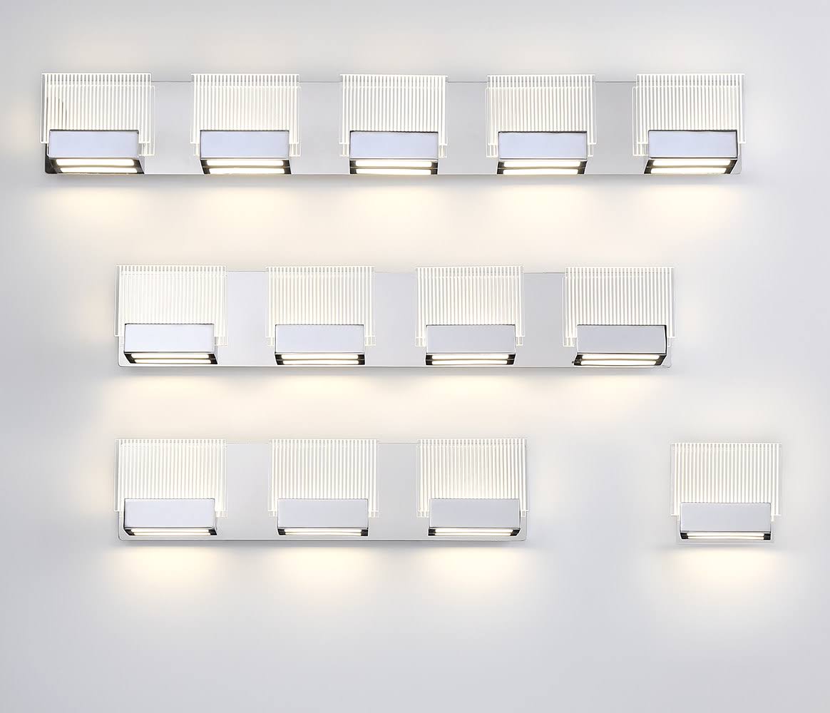 Chrome LED Bathbar G4935