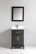 24 in. Single Sink Vanity & Mirror Espresso F1388