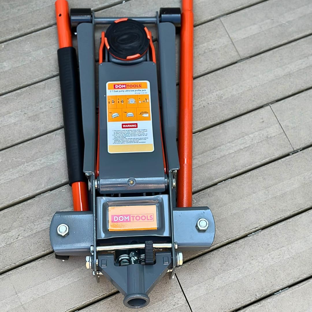 3.0 Ton Floor Jack with Dual Hydraulic Pumps & Reinforced Lifting Arm U350