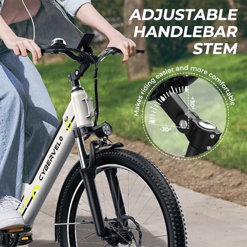 26" Electric Bike, 1000W Peak, Removable Battery, 7-Speed S9827