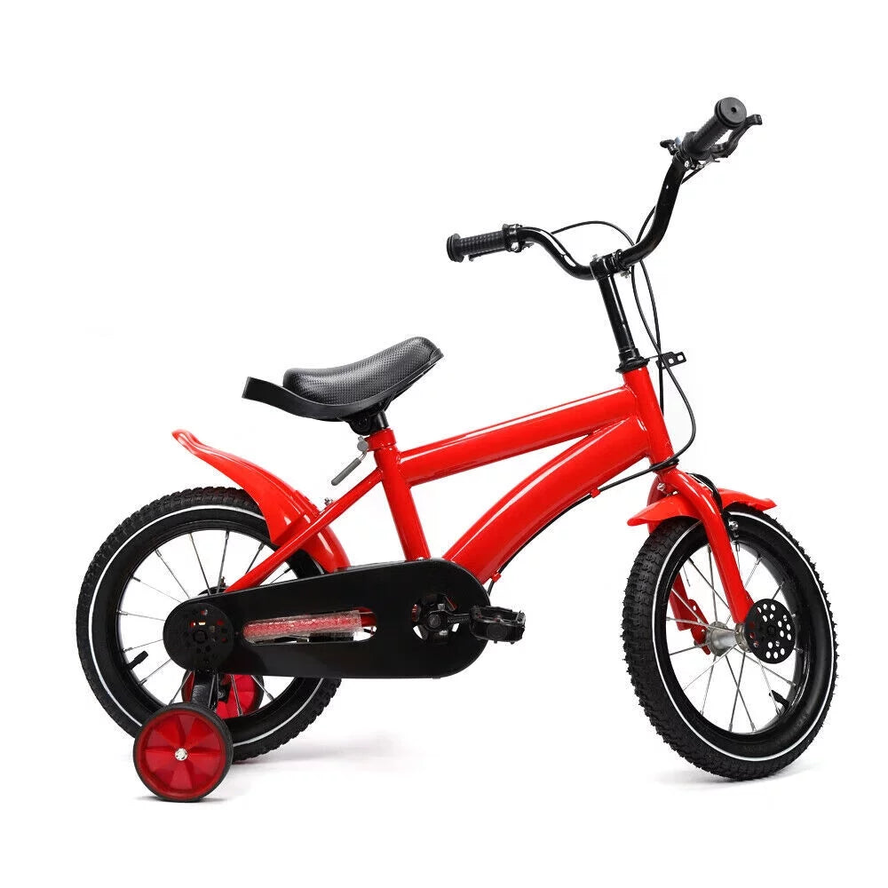 Yellow 14 Inch Kids Bike with Training Wheels N971