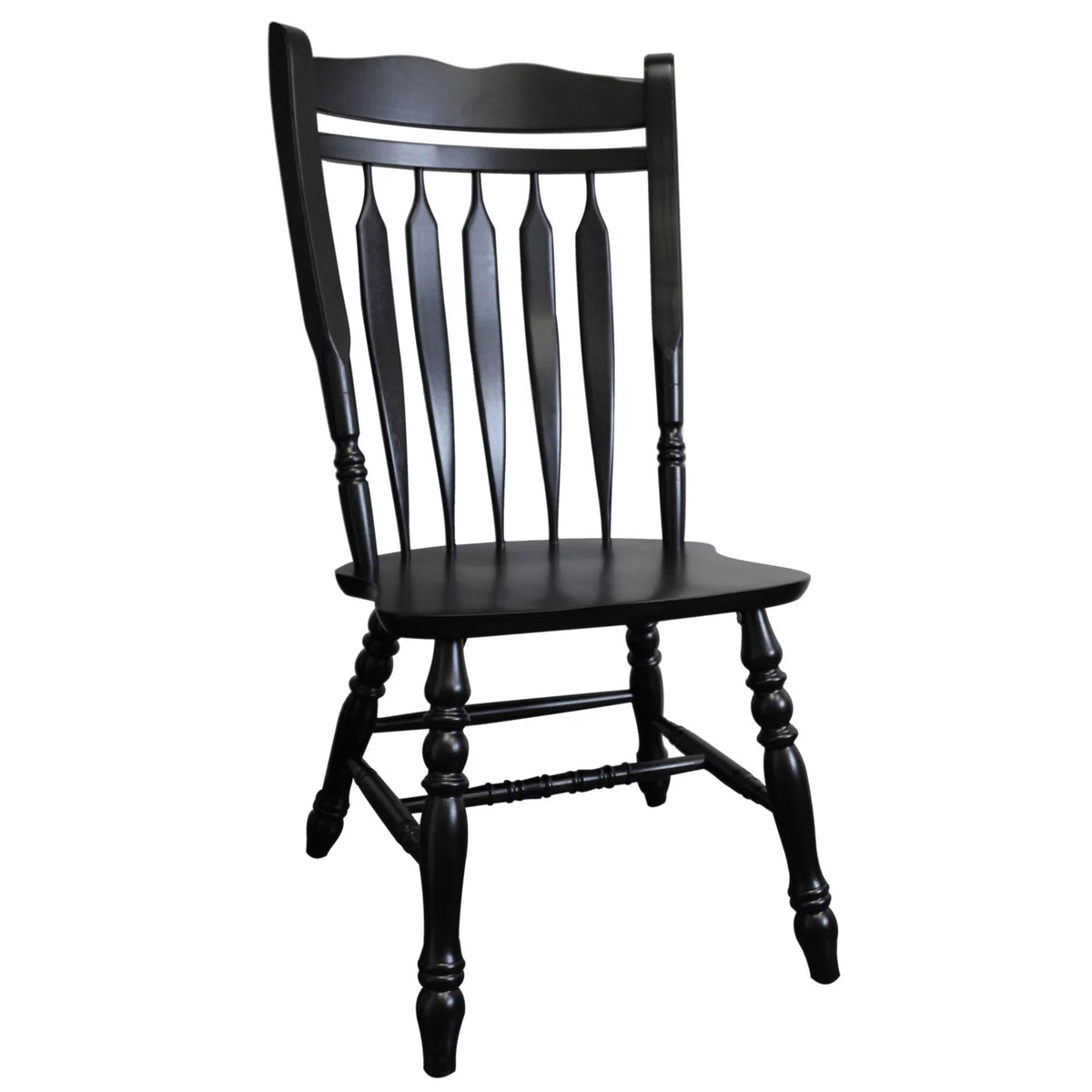 Black Wood Dining Chairs Set of 2 D6644