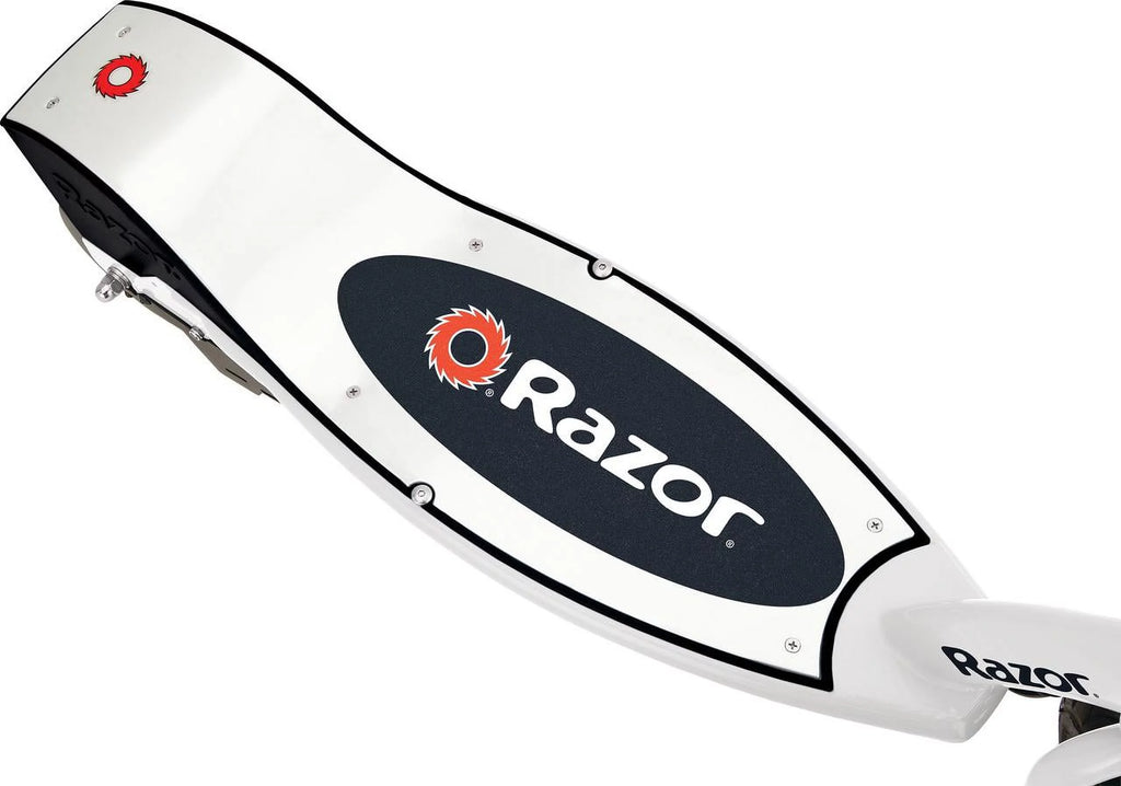 White Electric Scooter with 8" Pneumatic Front Tire C15936