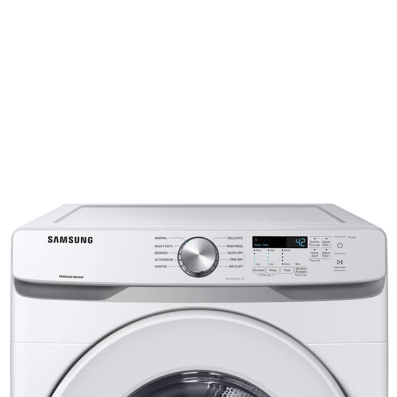 7.5 cu. ft. Stackable Vented Electric Dryer with Sensor Dry in White K4839