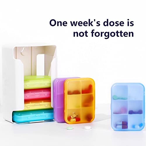 7 Piece Set 42 Compartments Pill Organizer A59811
