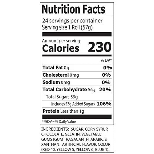 Chocolate Wafers Display Pack, 2-Ounce Rolls (Pack of 24) A82678