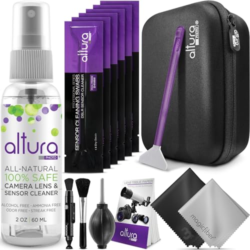Camera Cleaning Kit with Case, Spray, Swabs, Blower, Brush, Tissue Paper P28538