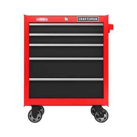 Red 5 Drawer Cabinet E6865