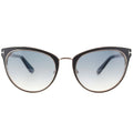 Matte Black Purple Gold Cat Eye Womens Sunglasses N2384