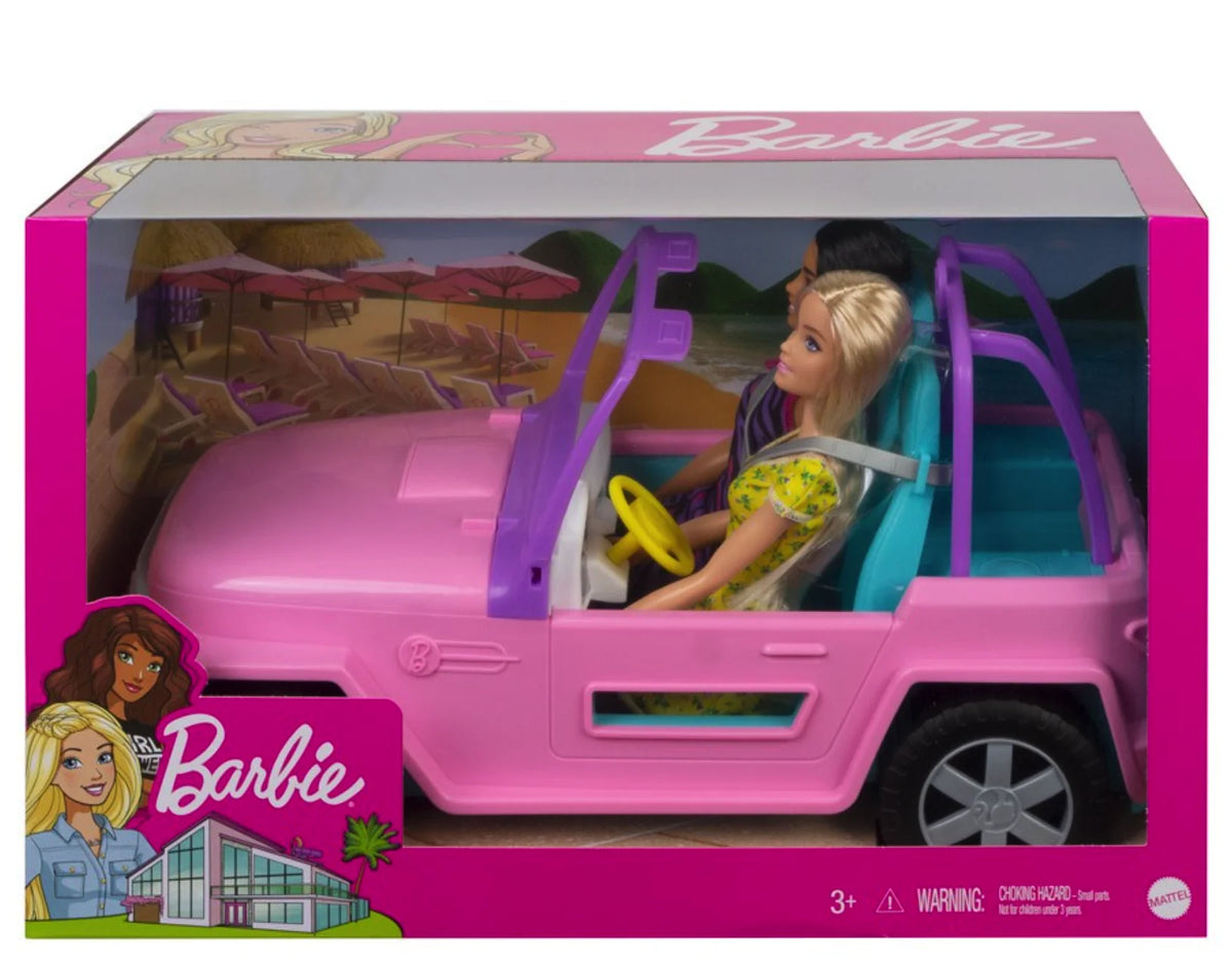 Barbie & Friend Vehicle Toy - 2 Piece T24611