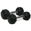 15-Pound Rubber Dumbbells (Pair) B2979