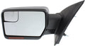 Left Driver Side Heated Mirror with Blind Spot Signal Light Chrome S510