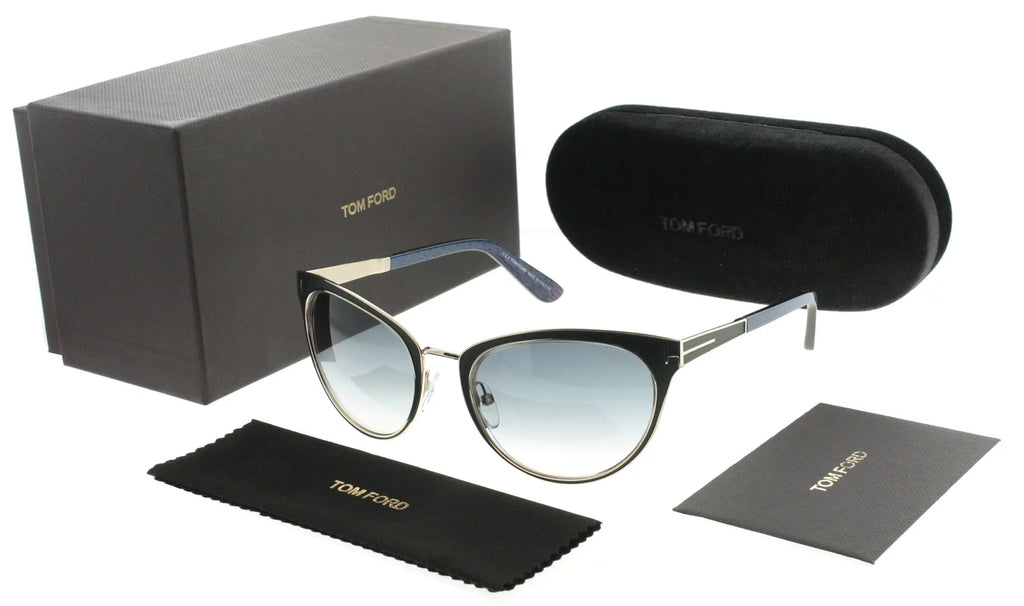 Matte Black Purple Gold Cat Eye Womens Sunglasses N2384