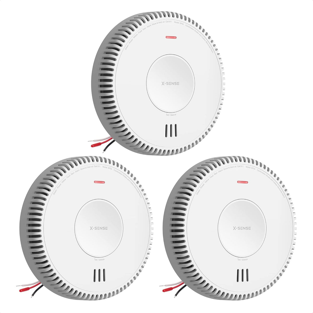 Hardwired Combination Smoke and Carbon Monoxide Detector with Battery Backup, Pack of 2 S70246