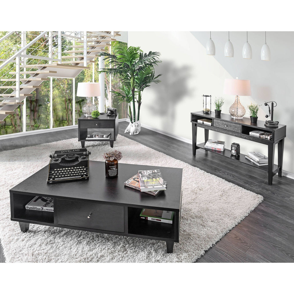 Espresso 1-Drawer End Table C9300